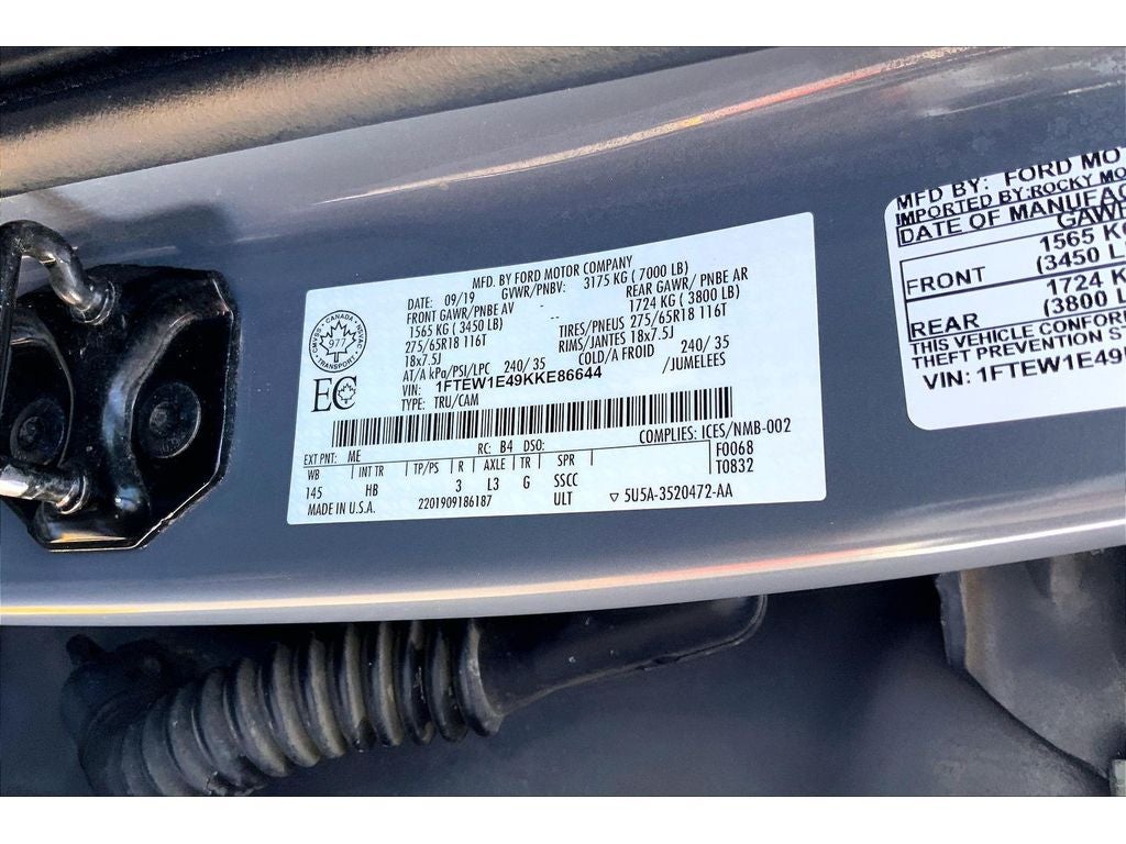 2019 Ford F-150 LARIAT