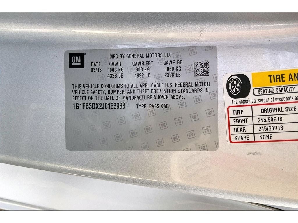 2018 Chevrolet Camaro 1LT