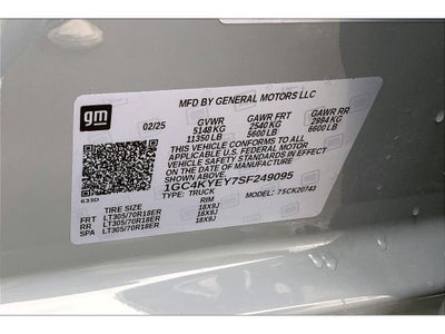 2025 Chevrolet Silverado 2500 ZR2