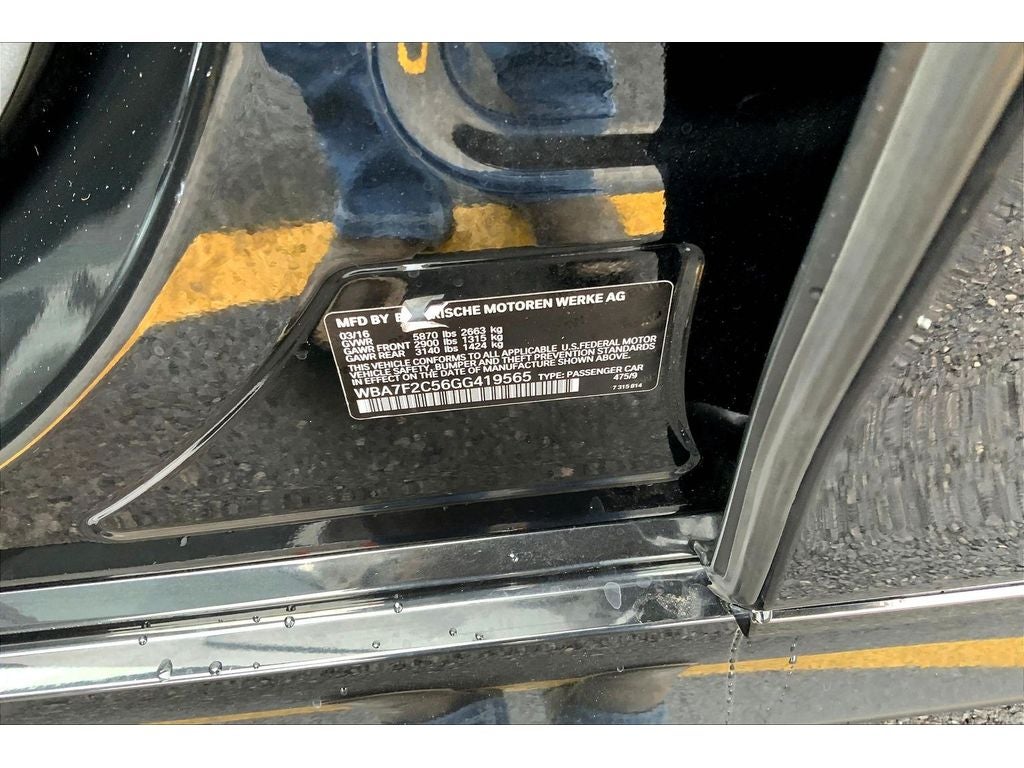 2016 BMW 7 series 750i xDrive