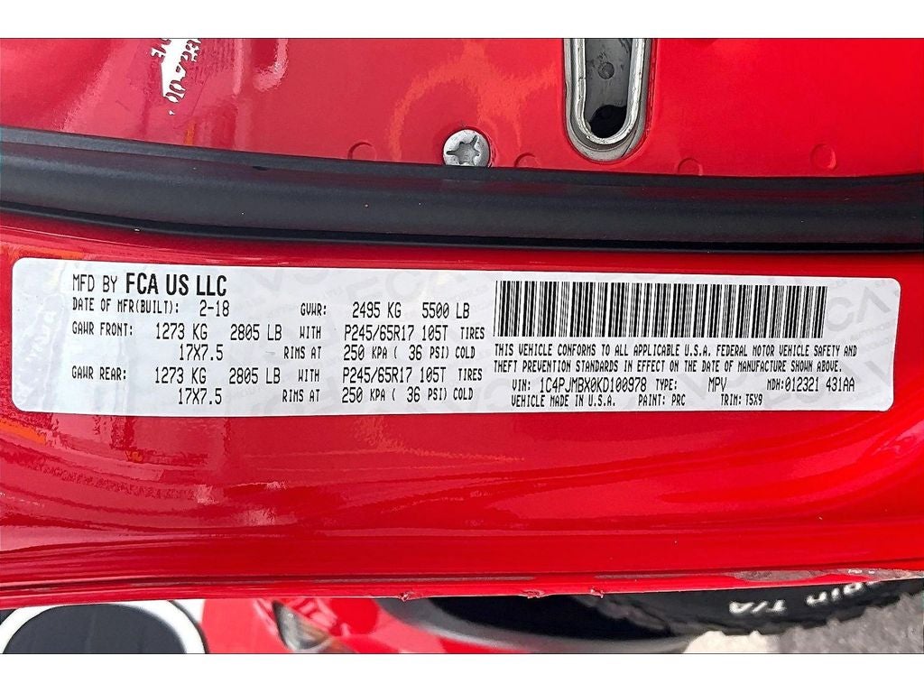 2019 Jeep Cherokee Trailhawk