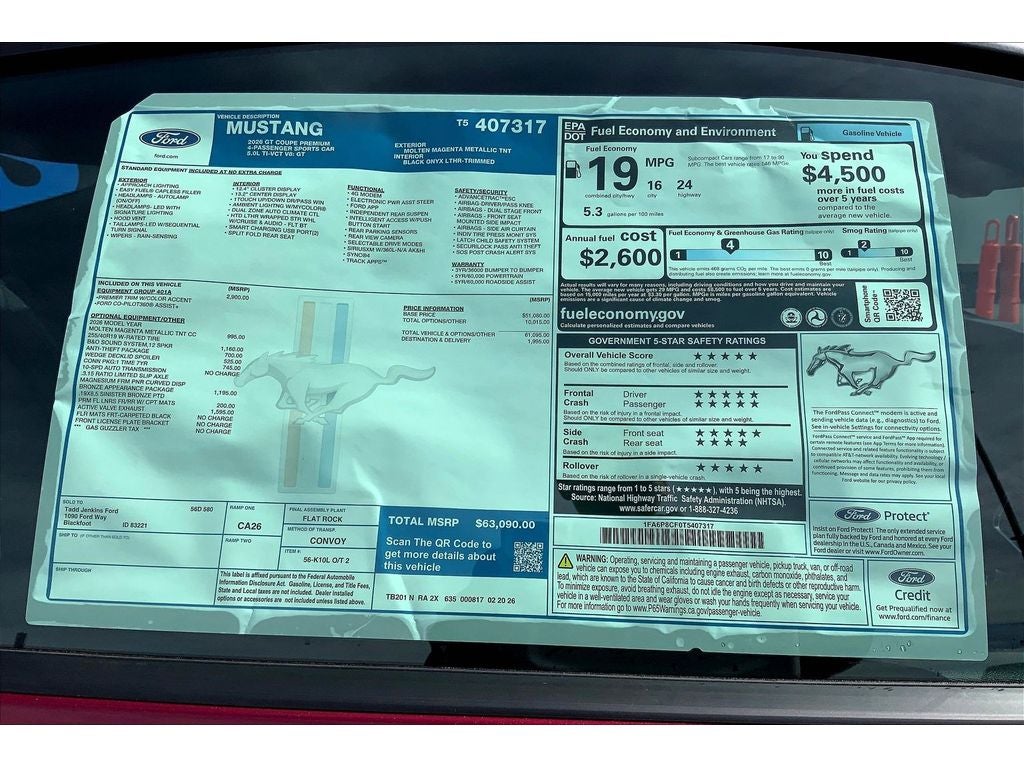 2026 Ford Mustang GT Premium