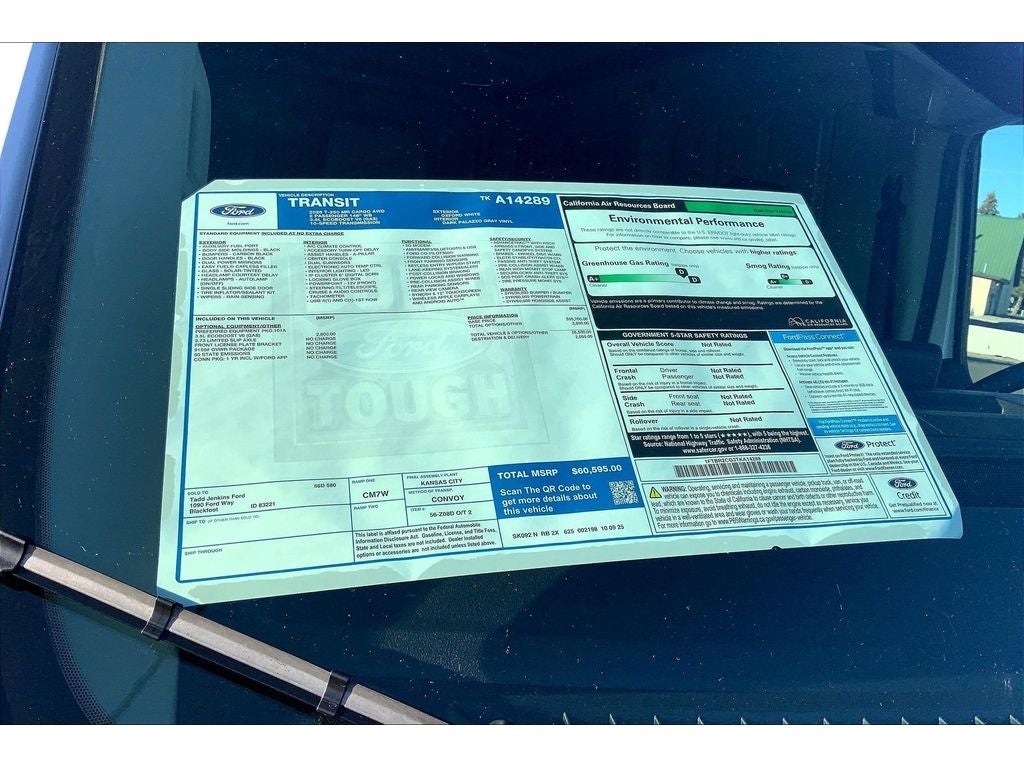 2026 Ford Transit Van EL T-250 Med Roof Slide Base