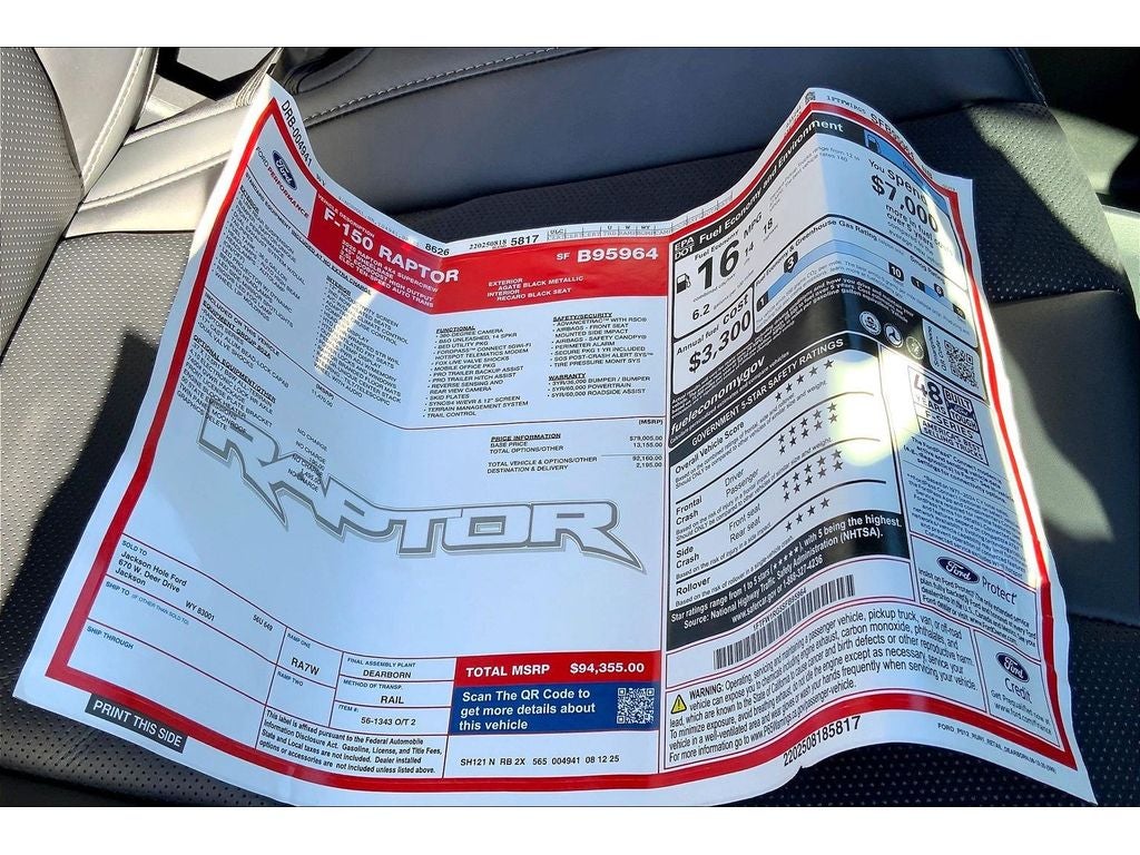 2025 Ford F-150 Raptor