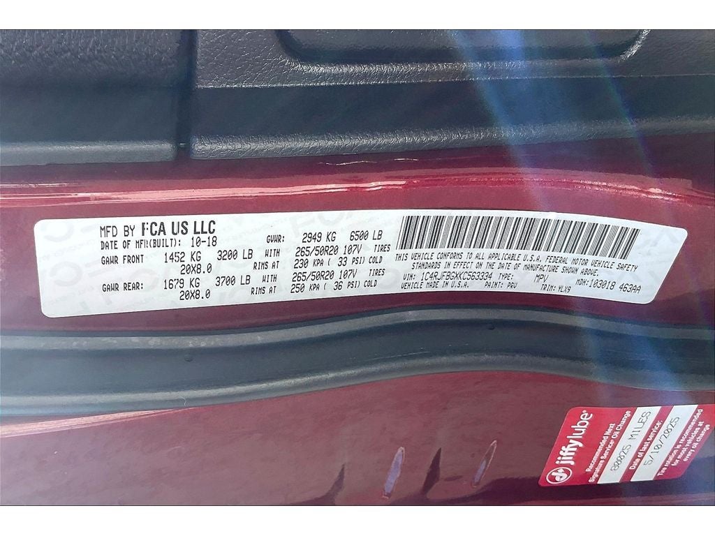 2019 Jeep Grand Cherokee Limited X