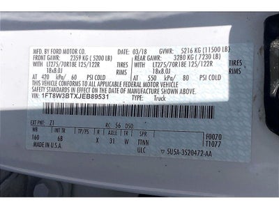 2018 Ford Super Duty F-350 SRW XL