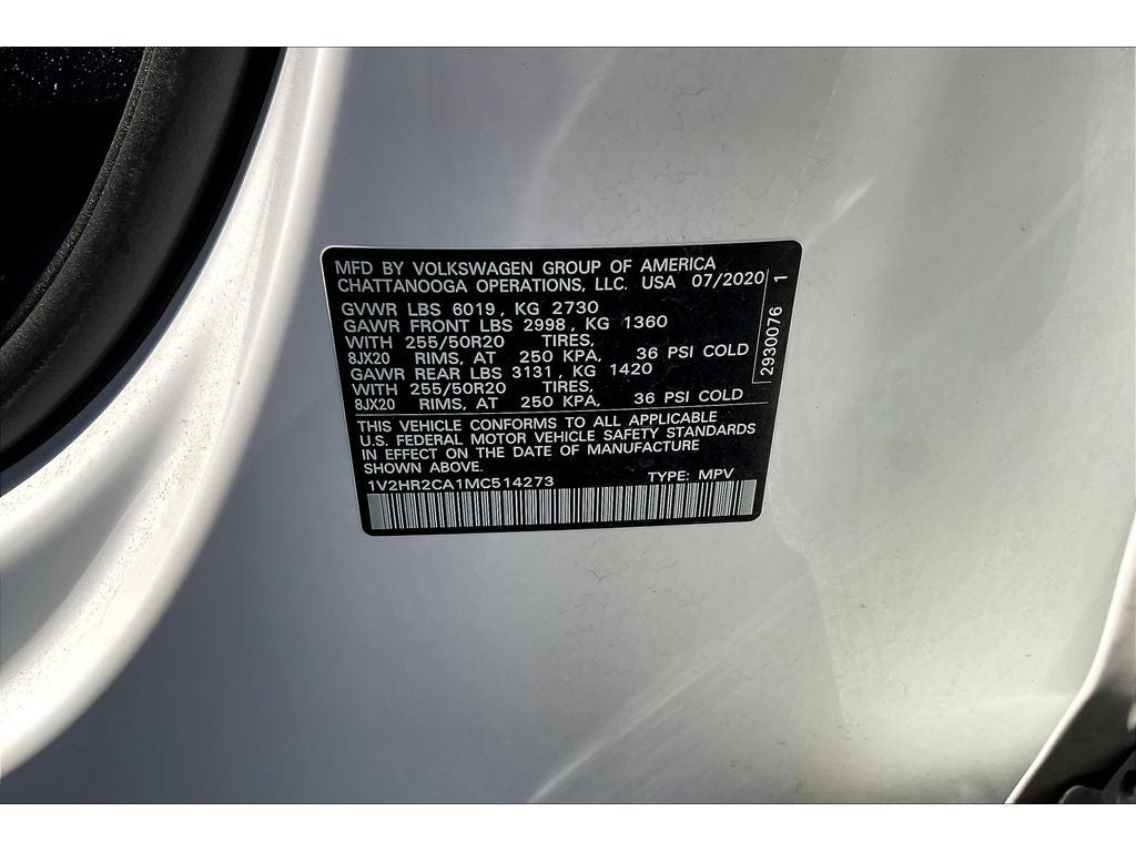 2021 Volkswagen Atlas 3.6L V6 SE w/Technology