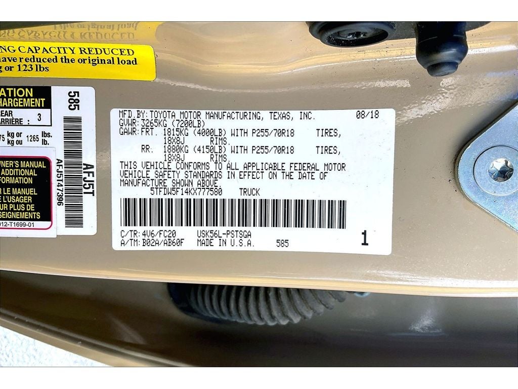 2019 Toyota Tundra 4WD SR5