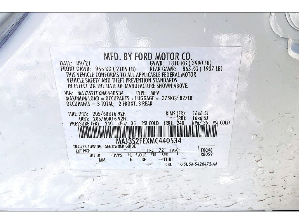 2021 Ford EcoSport S